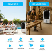 POLYCOOL 450W 80L Evaporative Air Cooler Commercial Grade Remote Control Fan - Appliances > Air Conditioners >