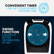 POLYCOOL 450W 80L Evaporative Air Cooler Commercial Grade Remote Control Fan - Appliances > Air Conditioners >