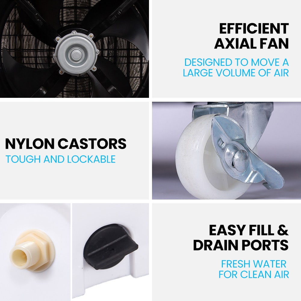 POLYCOOL 450W 80L Evaporative Air Cooler Commercial Grade Remote Control Fan - Appliances > Air Conditioners >