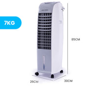 POLYCOOL 8L Portable Evaporative Air Cooler 24 Hour Timer 4 in 1 Cooling Fan Grey and White - Appliances > Air