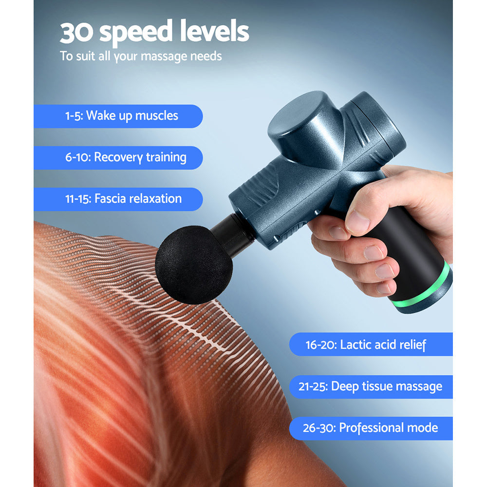 Everfit Massage Gun with Smart Touch LED Display for Muscle Therapy and Recovery