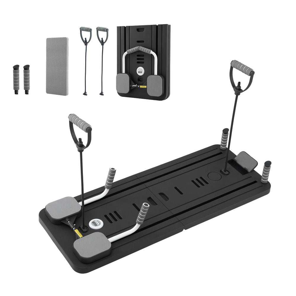 Everfit Pilates Reformer home Exercise Trainer Black