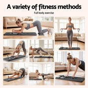 Everfit Pilates Reformer home Exercise Trainer Black