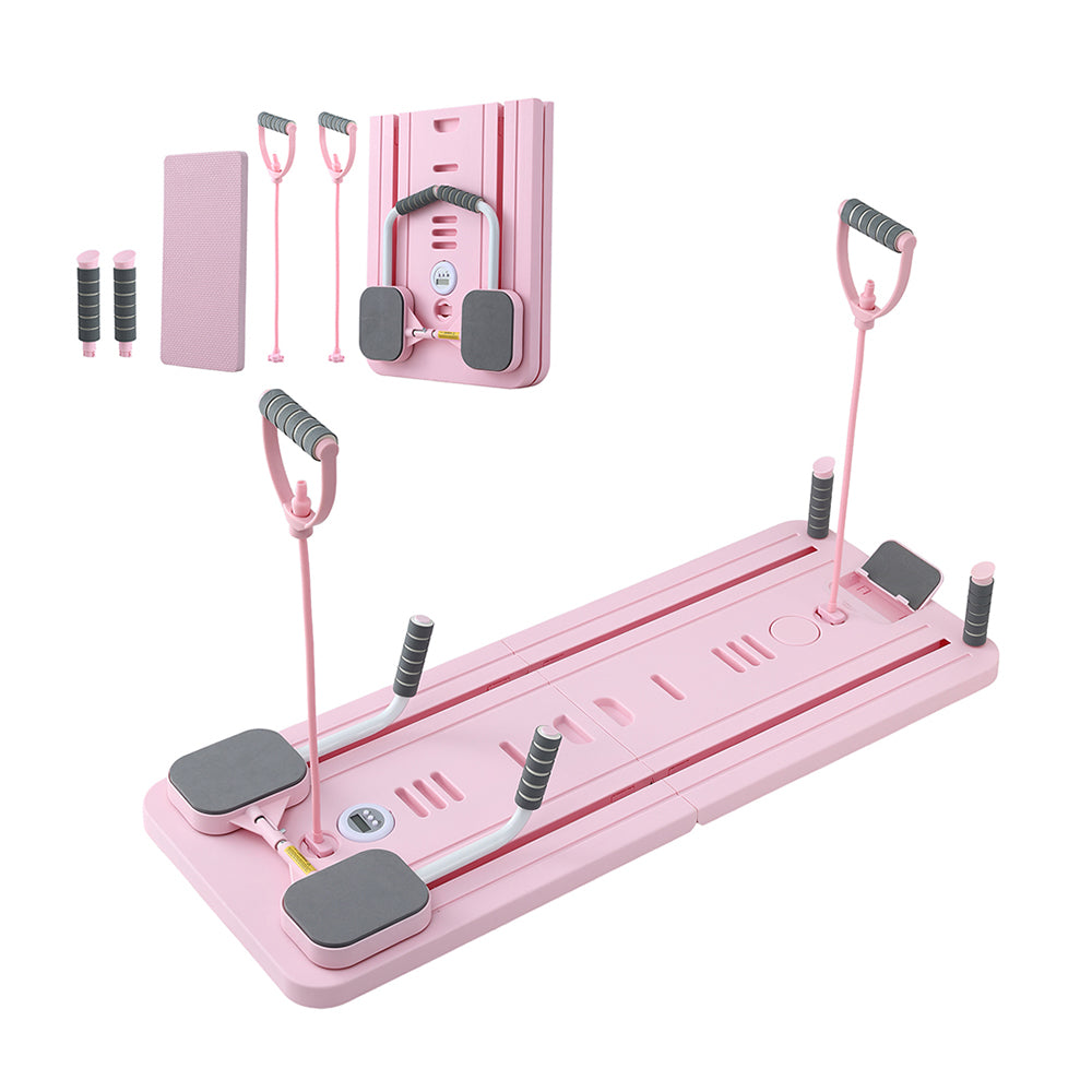 Everfit Pilates Reformer home Exercise Trainer Pink