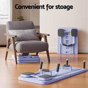 Everfit Pilates Reformer home Exercise Trainer Purple