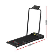 Everfit Treadmill Electric Walking Pad Under Desk Home Gym Fitness 380mm Black