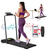 Everfit Treadmill Electric Walking Pad Under Desk Home Gym Fitness 380mm Black
