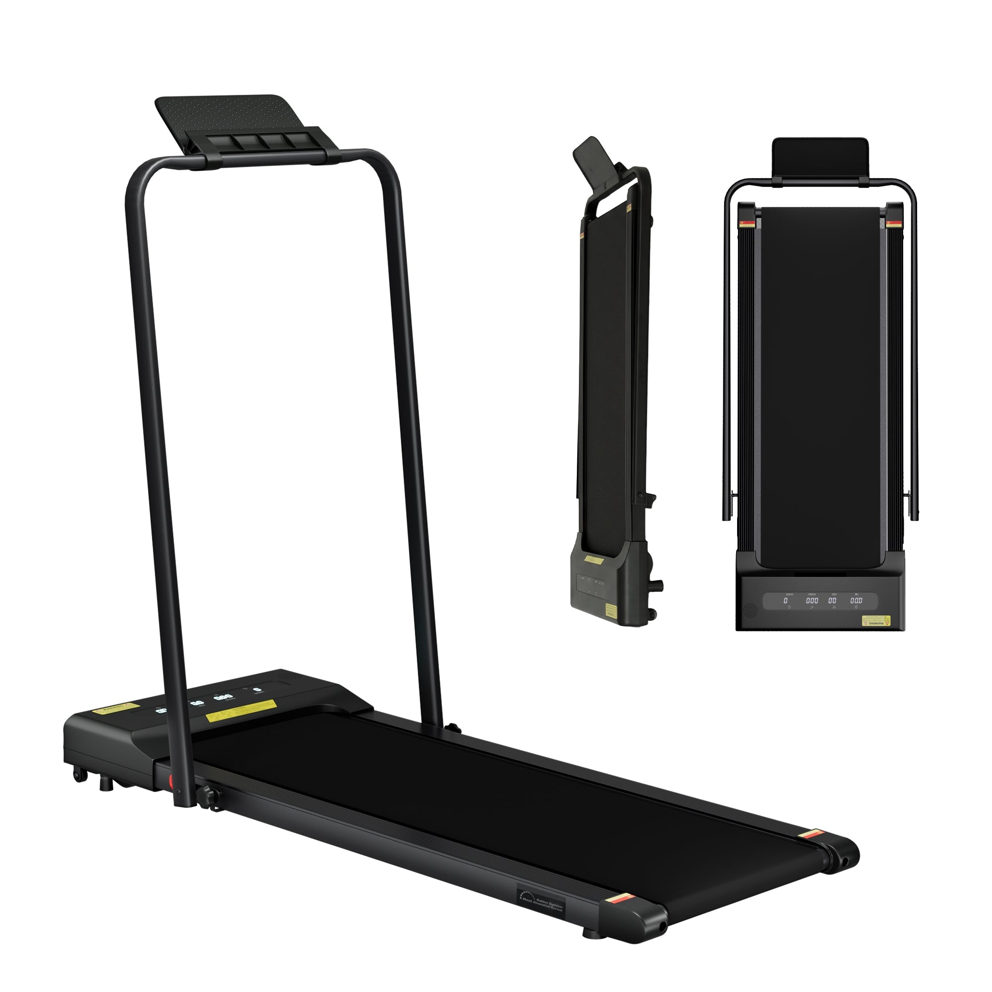 Everfit Treadmill Electric Walking Pad Under Desk Home Gym Fitness 380mm Black