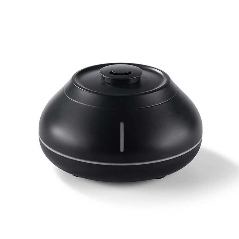 Flame Mountain Premium Aromatherapy Diffuser - 7-Color LED Light, 130ml Capacity, Ultrasonic Mist Maker for Home or Office, Black