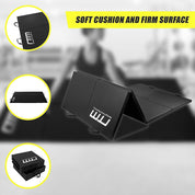 Folding Black Exercise Mat – Gymnastics, Martial Arts, Yoga, Karate & Judo Training