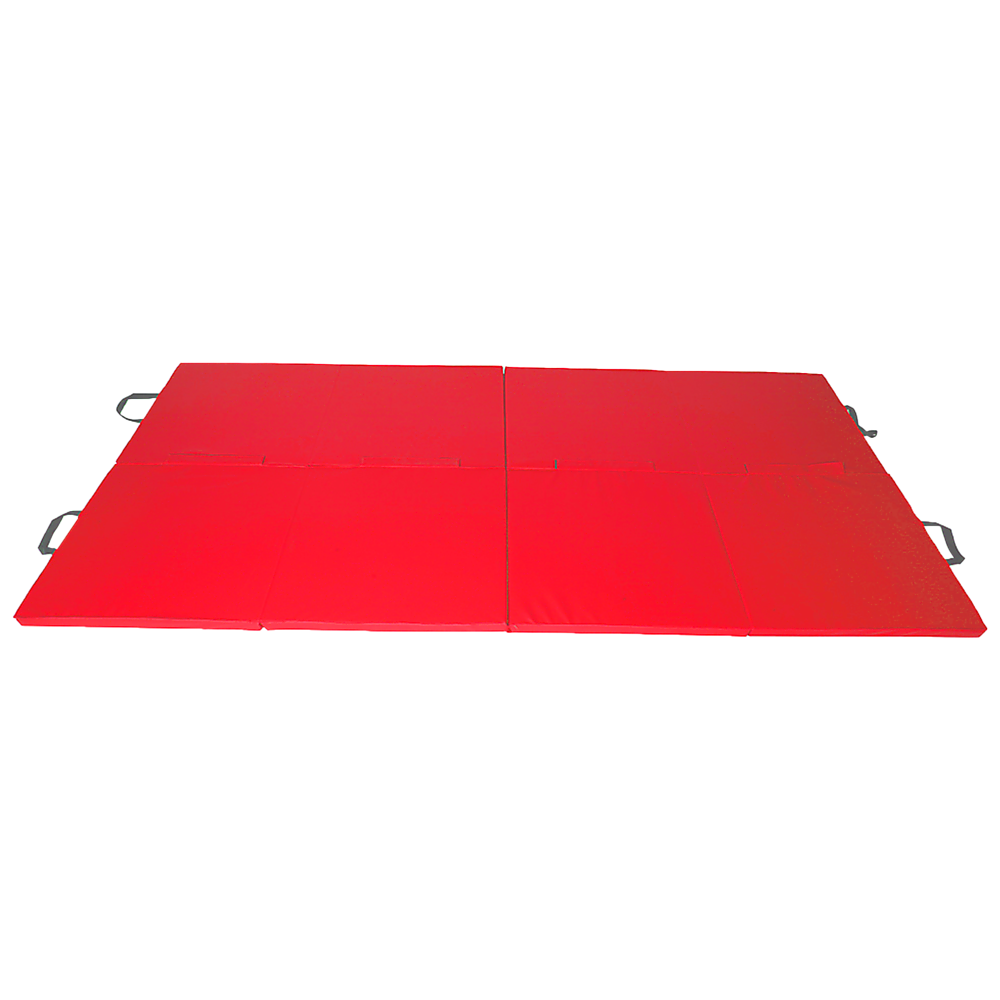 Folding Red Exercise Mat – Gymnastics, Martial Arts, Yoga, Karate & Judo Training