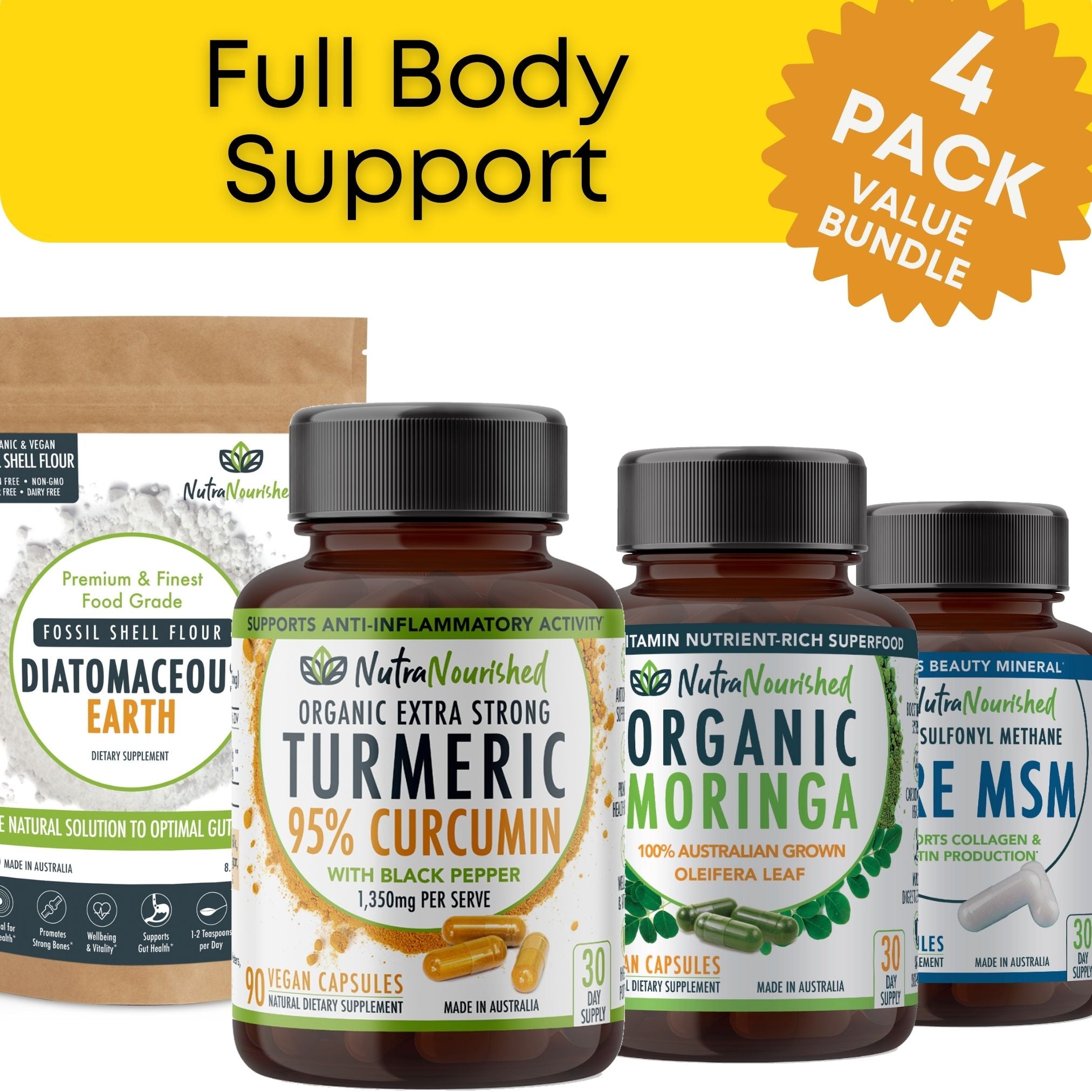 Full Body Support Bundle with essential Supplements - Health & Beauty > Nutrition & Supplements > Vitamins & Supplements