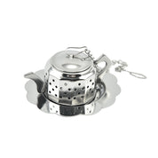 Fun Teapot Shaped Stainless Steel Loose Tea Strainer Reusable Tea Infuser Gift for Tea Lovers 1 Set