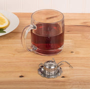 Fun Teapot Shaped Stainless Steel Loose Tea Strainer Reusable Tea Infuser Gift for Tea Lovers 1 Set