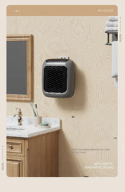 Gray Mini Wall Mount Heater