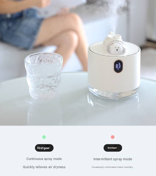 Green Adorable Space Capsule Ultrasonic Wellness Humidifier - Portable USB Cool Mist Maker with LED Display & Ambient Night Light