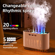 Green Dynamic Color Changing Ultrasonic Wellness Humidifier - Sound Control & Auto Shut-Of