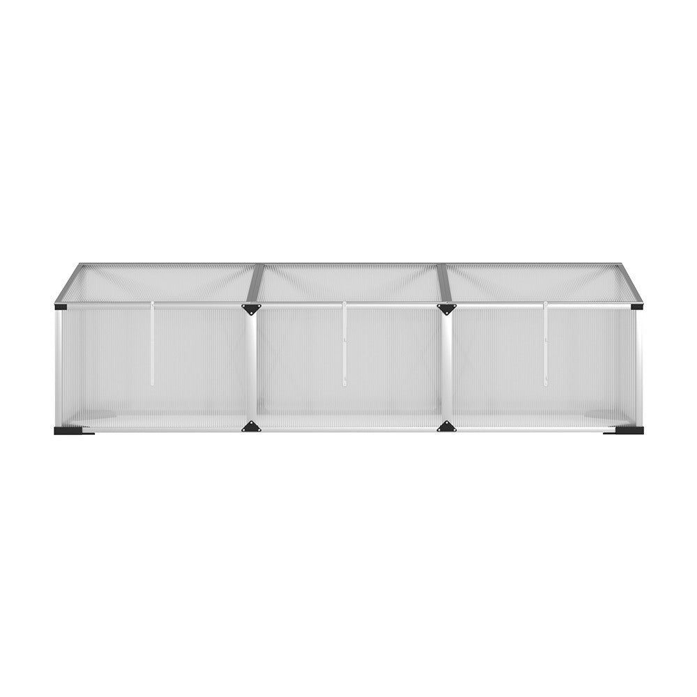 Green Fingers Premium Greenhouse 180x50x50CM Cold Frame Plant Grow Aluminium Polycarbonate Green House