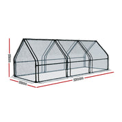 Green Fingers Premium Greenhouse 2.7x0.9x0.9M Mini Green House Raised Garden Bed Planter Box