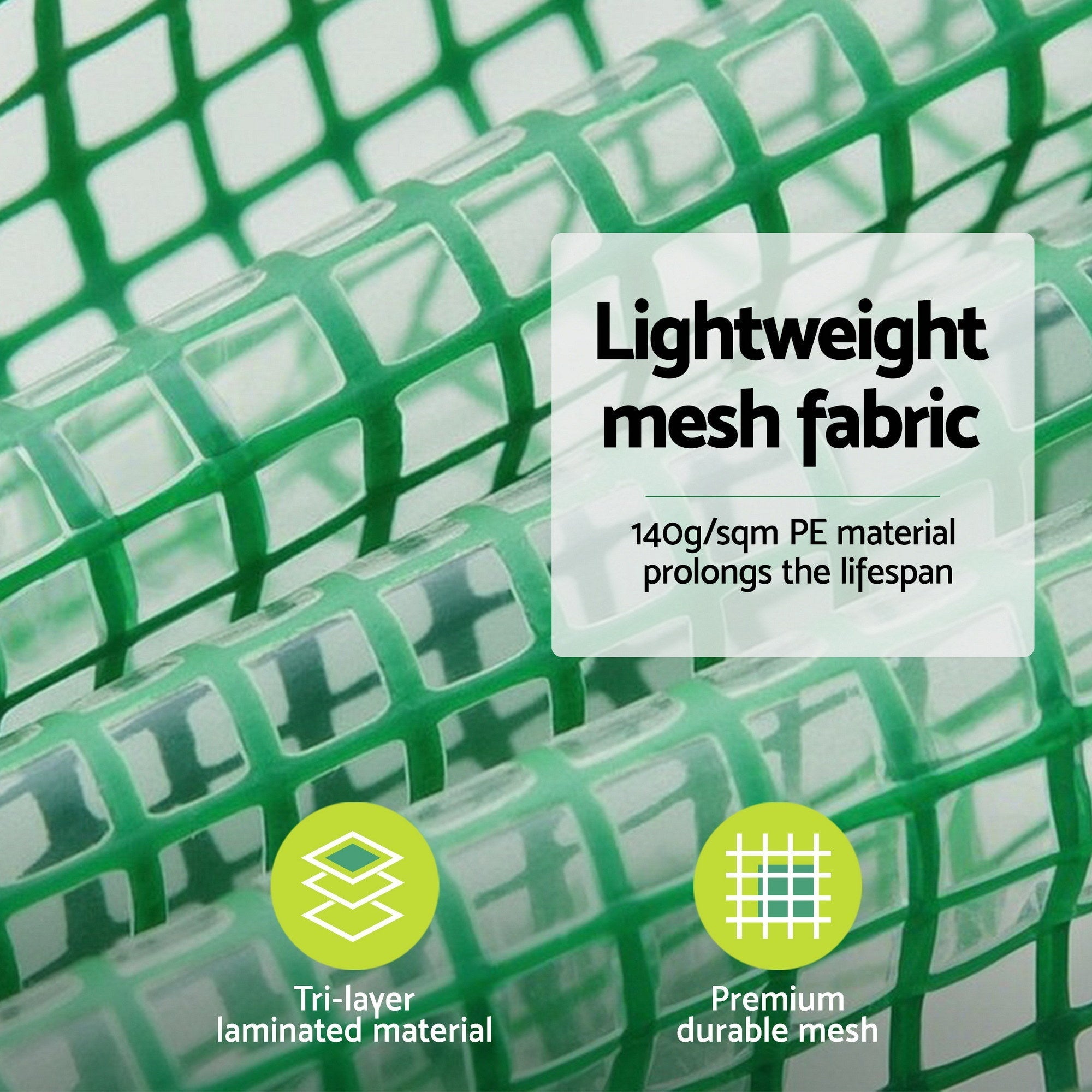 Green Fingers Premium Greenhouse 3x2x2M Walk in Green House White