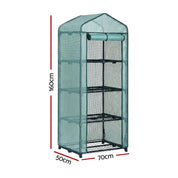 Green Fingers Premium Greenhouse 4 Tiers Mini Green House Garden Bed 1.6x0.7x0.5M