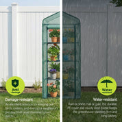 Green Fingers Premium Greenhouse 4 Tiers Mini Green House Garden Bed 1.6x0.7x0.5M