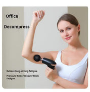 Green Massage Gun - 6-Speed Deep Tissue Massager with 4 Professional Massage Heads