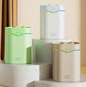 Green Volcano Style 2L Cool Mist Humidifier - Triple Nozzle with RGB LED & Quiet Operation