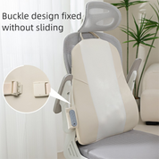 Grey Slim Wireless Shiatsu Back Therapeutic Massager Cushion - Rechargeable Heated Massage Pad for Full Back Relief