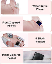 Gym Bag for Women with Shoe Compartment Yoga Mat Bag with Wet Pocket and Water Bottle Holder Weekender Bag with Strap