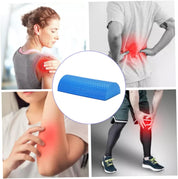 Half Round Foam Roller, Premium Yoga Foam Roller for Pain Relieved, Muscle Massage, Physical Therapy (Blue)