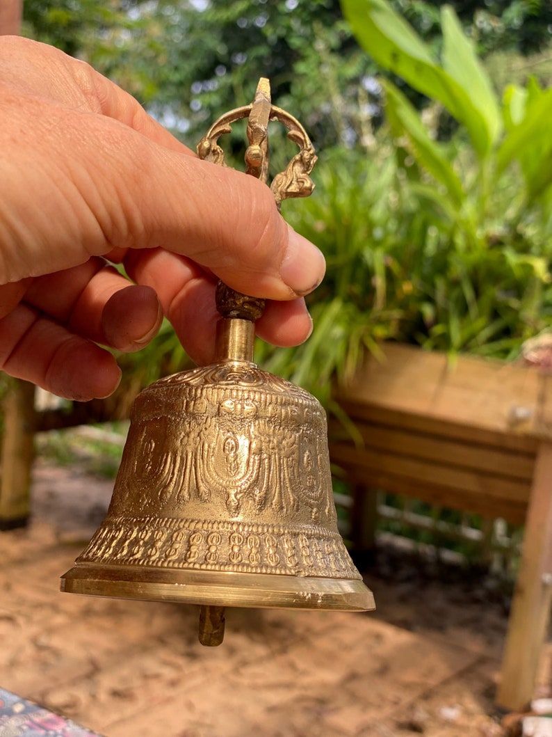 tibetan buddhism brass bell