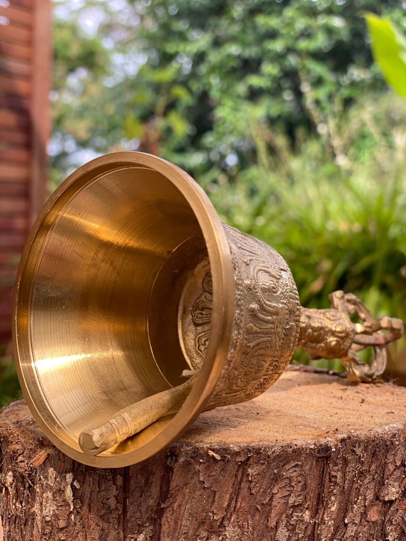 traditional tibetan brass bell