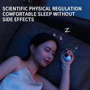 Handheld Microcurrent Premium Sleep Aid Device - USB Rechargeable Pulse Massager for Relaxation & Deep Sleep(black)