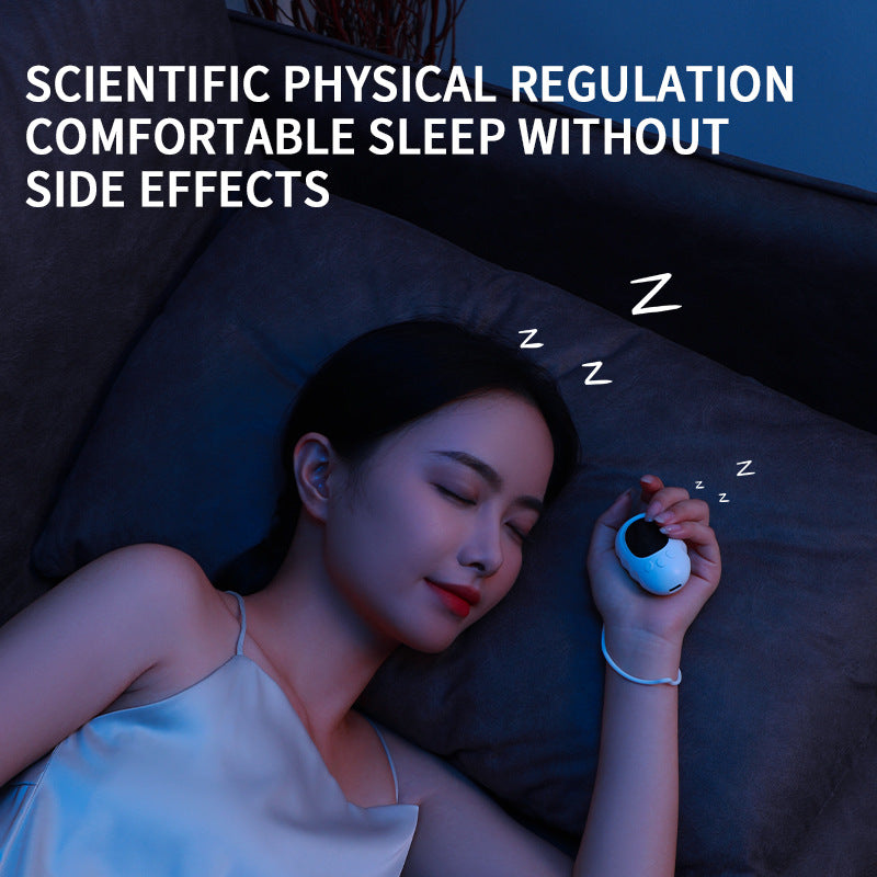 Handheld Microcurrent Premium Sleep Aid Device - USB Rechargeable Pulse Massager for Relaxation & Deep Sleep(green)