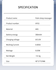 Handheld Microcurrent Premium Sleep Aid Device - USB Rechargeable Pulse Massager for Relaxation & Deep Sleep(green)