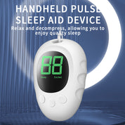 Handheld Microcurrent Premium Sleep Aid Device - USB Rechargeable Pulse Massager for Relaxation & Deep Sleep(black)