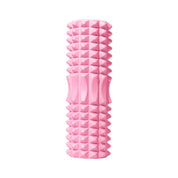 High Density EVA Foam Roller Yoga Massage Stick for Fitness - Wolf Tooth Style Blue-45cm