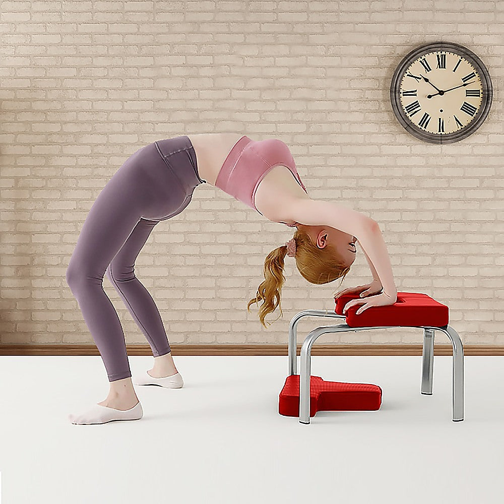 Invert Chair Yoga Workout Chair Headstand Stool Exercise Bench - Sports & Fitness > Exercise Gym & Fitness > Yoga &