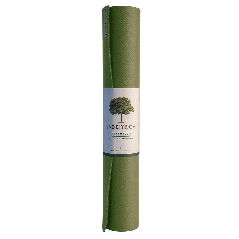 Jade Yoga Harmony Mat - Olive & Iron Flask Wide Mouth Bottle with Spout Lid Fire 32oz/950ml Bundle - Sports & Fitness >