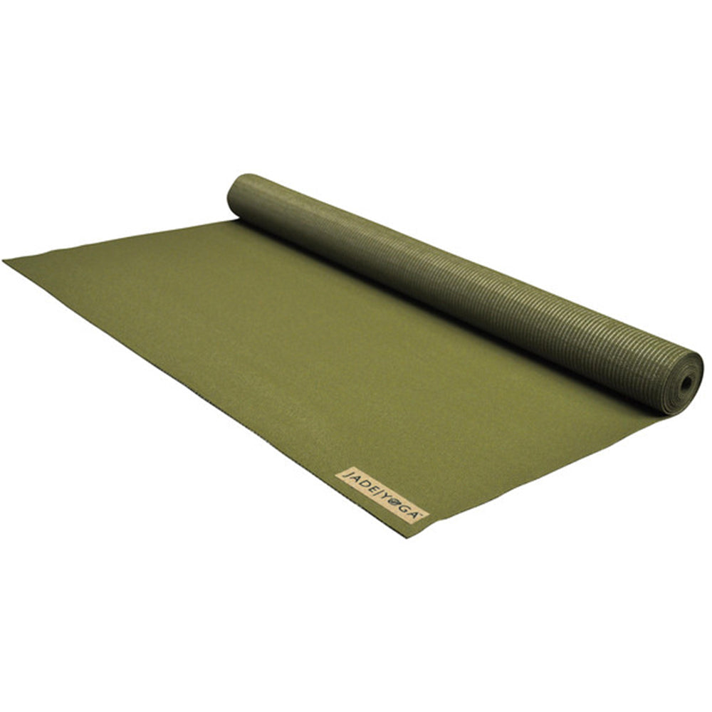 Jade Yoga Voyager Mat - Olive & Iron Flask Wide Mouth Bottle with Spout Lid Fire 32oz/950ml Bundle - Sports & Fitness >