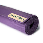 Jade Yoga Voyager Mat - Purple & Iron Flask Wide Mouth Bottle with Spout Lid Fire 32oz/950ml Bundle - Sports & Fitness