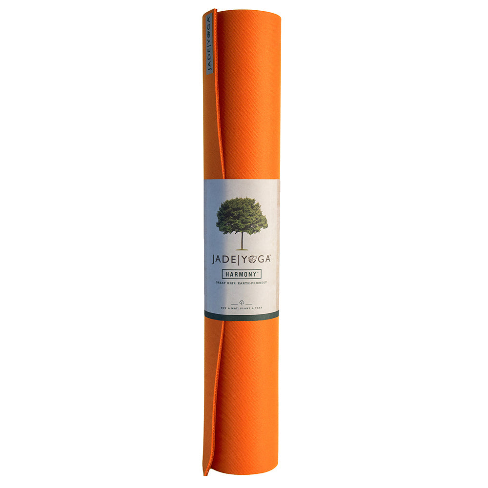 Jade Yoga Harmony Mat - Orange - Sports & Fitness > Exercise Gym & Fitness > Yoga & Pilates