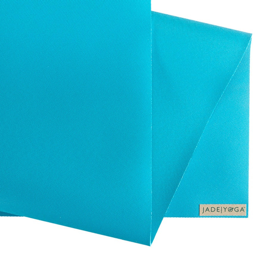 Jade Yoga Harmony Mat - Sky Blue & Iron Flask Wide Mouth Bottle with Spout Lid Fire 32oz/950ml Bundle - Sports &