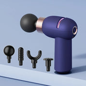 LC-005-Purple Portable Mini Massage Gun - Quiet Muscle Therapeutic Massager with 6 Speeds