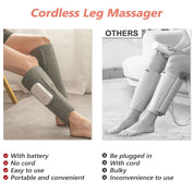 Leg Therapeutic Massager Heated Air Compression Foot Massage Calf Circulation Muscles Relax
