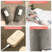 Leg Therapeutic Massager Heated Air Compression Foot Massage Calf Circulation Muscles Relax