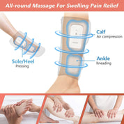 Leg Therapeutic Massager Heated Air Compression Foot Massage Calf Circulation Muscles Relax