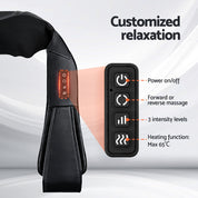 Livemor 8 Massage Nodes Neck Therapeutic Massager Heated