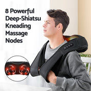 Livemor 8 Massage Nodes Neck Therapeutic Massager Heated